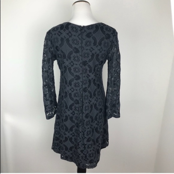 Astr Black Lace Bell Sleeve Dress - Picture 4 of 7